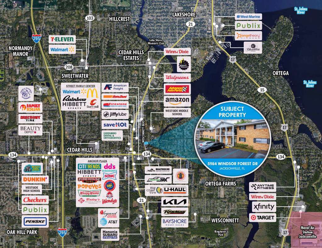Windsor Arms Apartments Map/Photo